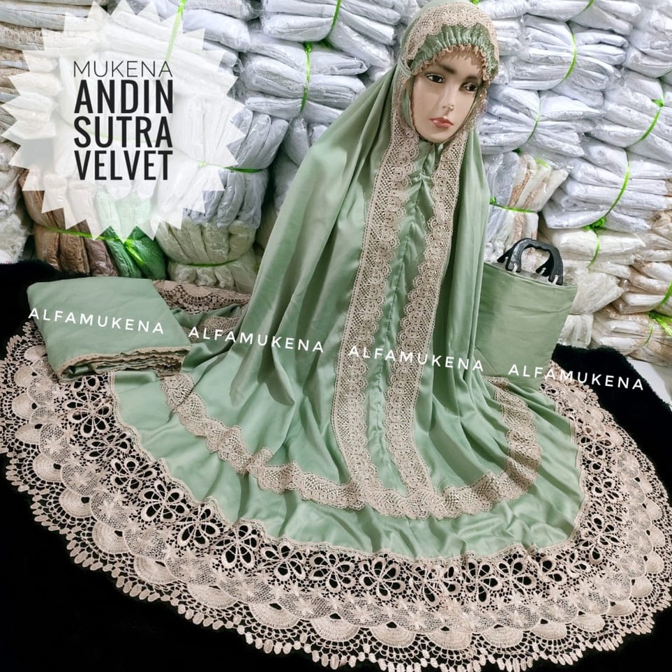 Serbu Untung  bp Mukena dewasa andin ikatan cinta jumbo kd full renda seroja terbaru mukena prada pr