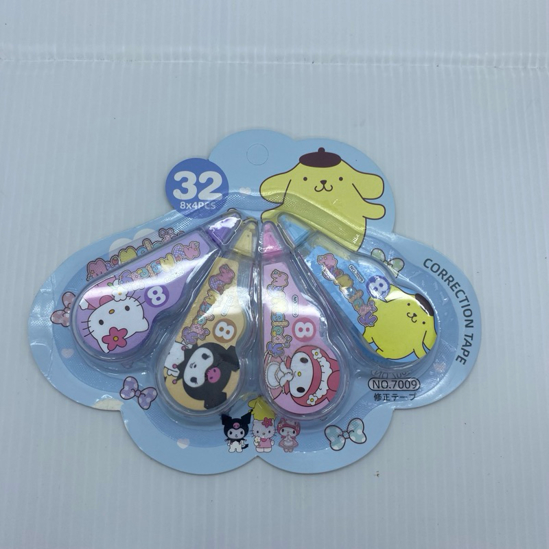 

Tipe X Roll Sanrio 8 meter Murah 1pc / Tip-ex Sanrio Kuromi Melody Hello kitty Pompurin / Correction Tape / Penghapus Pulpen Setipo / Stationary