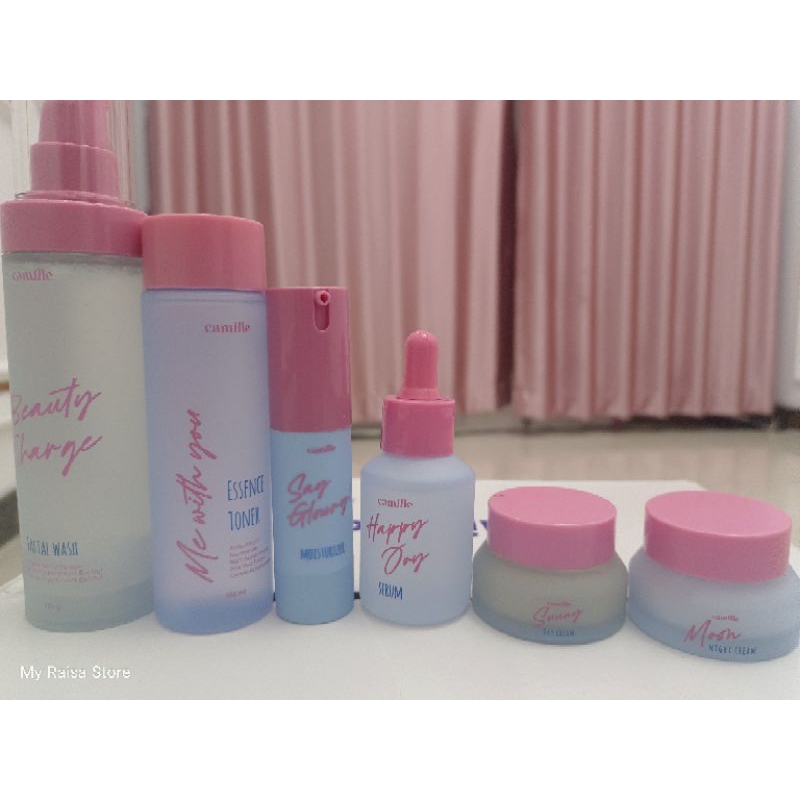 BUNDLING PAKET SKINCARE CAMILLE BEAUTY ISI 6 LENGKAP