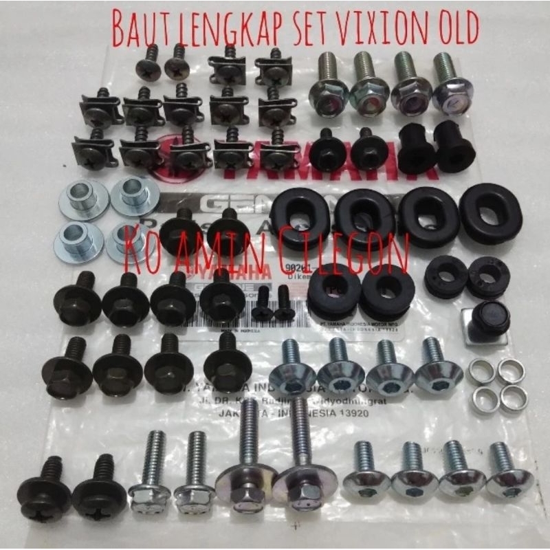 BAUT LENGKAP BODY MOTOR / BAUT FULL SET BODY VIXION OLD ATAU VIXION LAMA