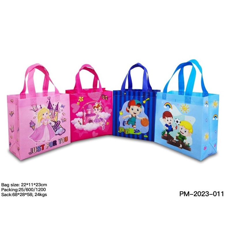 

Terlaris Goodiebag karakter anak LAMINASI ulang tahun 22x23x11 Lusinan isi 12 Goodiebag ulang tahun tas promosi