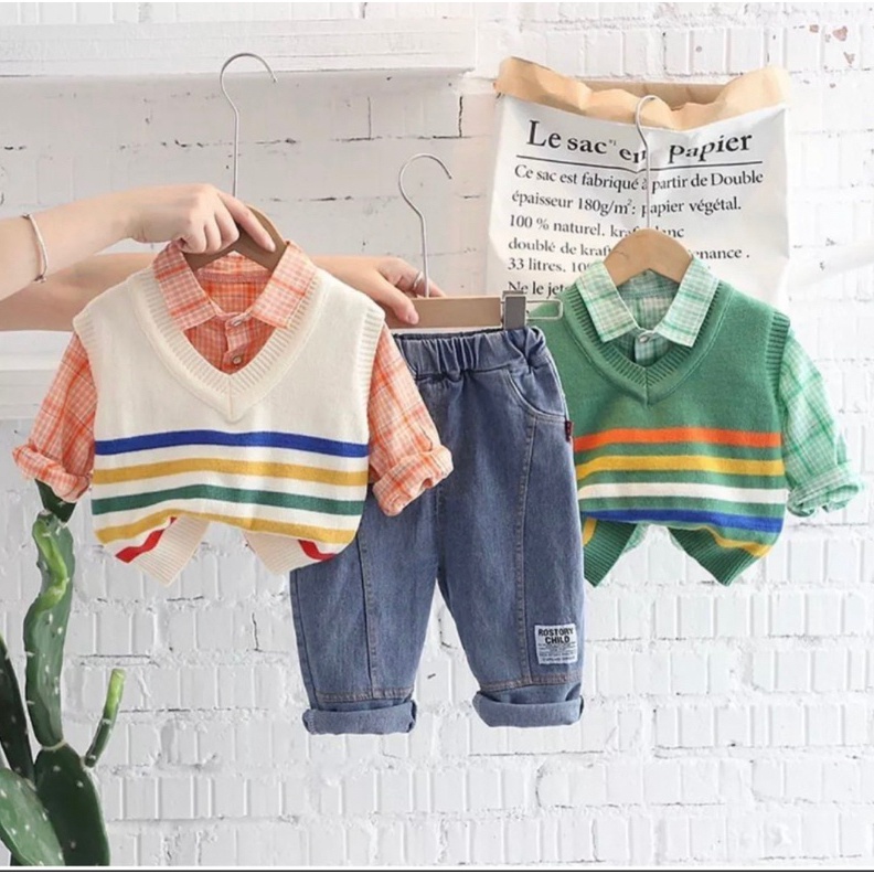 HARGA GROSIR  setelan anak baju anak kemeja anak dan celana anak 15 tahun harga grosir