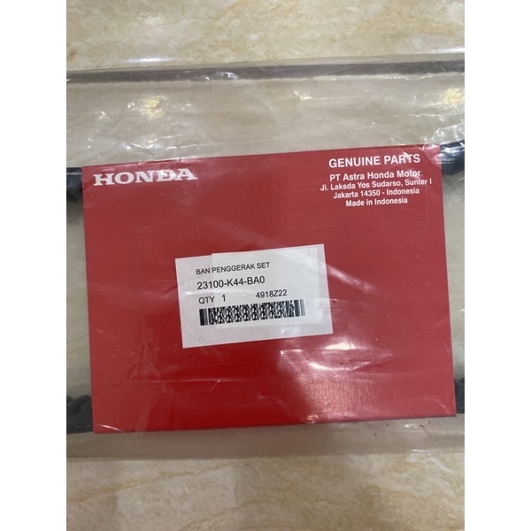 23100-K44-BA0 HGP AHM 100% ORIGINAL VANBELT SET BEAT POP BEAT SCOOPY ESP 23100K44BA0 SCOOPY FI 2018