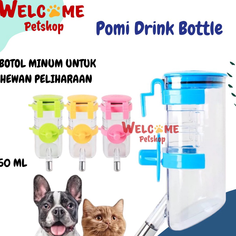 FG2 Pomi Drink Bottle Anjing Kucing Kelinci Botol Minum Air 35ml