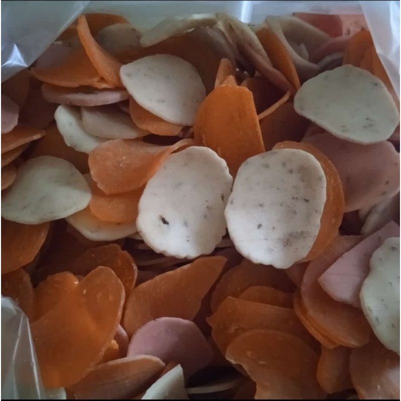 

kerupuk kupang campur kerupuk gado gado