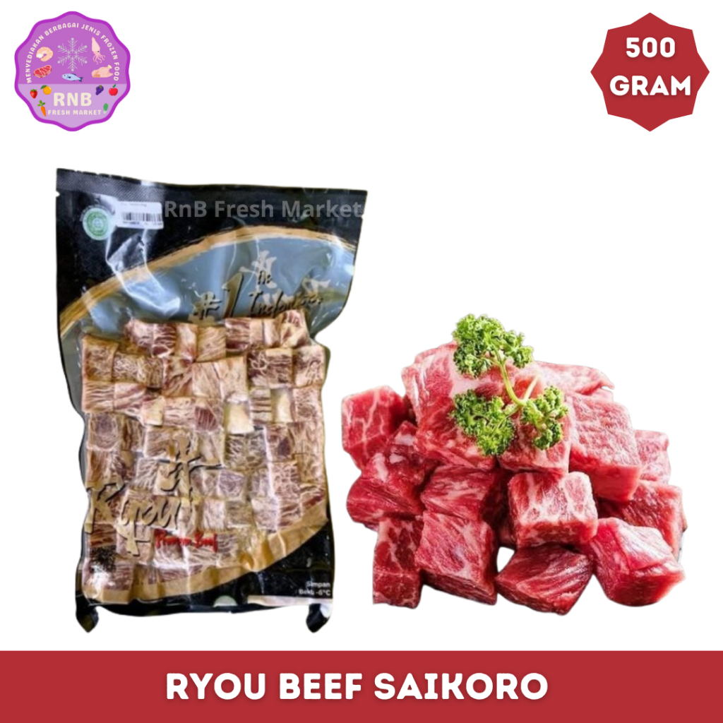 

Ryou Beef Saikoro Netto 500 Gram
