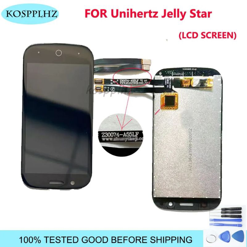 LAYAR LCD UNIHERTZ JELLY STAR ORIGINAL TOUCHSCREEN DISPLAY NEW