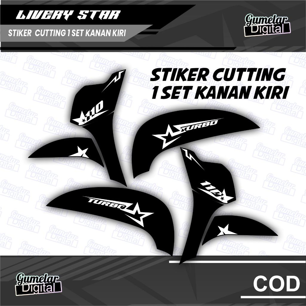 CUTTING STIKER SIMPEL HONDA SCOOPY 2019 LIVERY STAR CUTTING SUDAH DI CUTTING TINGGAL TEMPEL