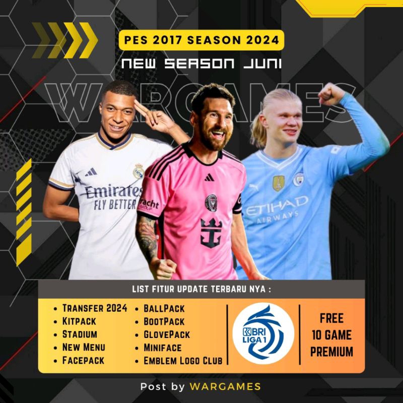 PES 2017 Patch Terbaru 2024 - GAME PC - GAME LAPTOP - PC GAMES