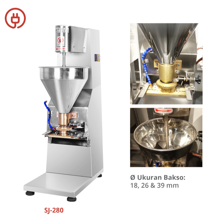 Mesin Pencetak Bakso Getra SJ-280 - Mesin Cetak Bakso - Meat Ball Forming Machine