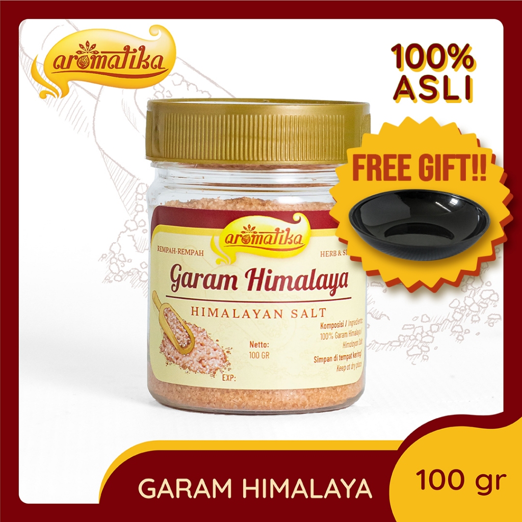 

[Gratis Tempat Sambal] Himalayan Salt Aromatika (100% asli): Garam Himalaya Gurih dan Berkualitas untuk Rasa Masakan lebih Nikmat dan Menyehatkan
