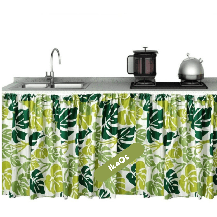 Gorden kolong dapur ukuran 75x90cm free tali new motif bagus cantik | IKAOS