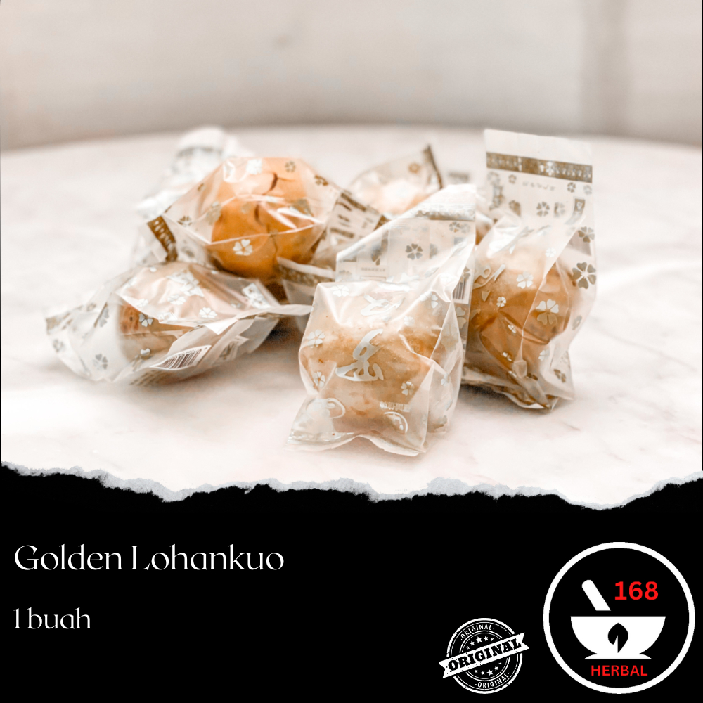 

Golden Lohankuo / Premium Gold Monk Fruit Luo Han Kuo / KONDISI PECAH