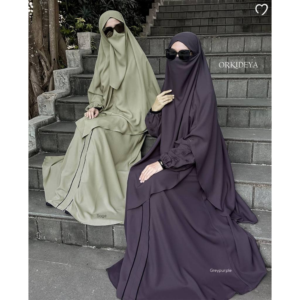 Orkideya Series by Mahira Indonesia / Gamis Cantik / Gamis Bordir / Gamis Harian / Gamis Orkideya by