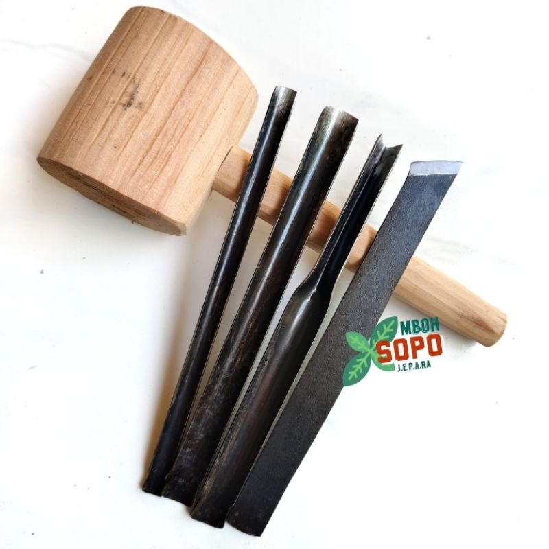 Alat Bonsai dan Kerajinan, Pahat Ukir Kayu Jepara, Pahat Bonsai, Tatah Ukir  Paket P2