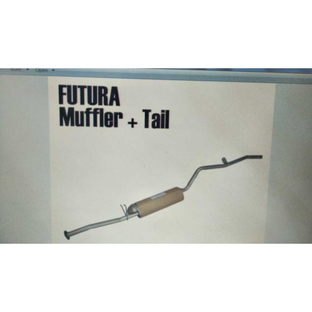 Knalpot / Rear Muffler Mitsubishi T120SS Karburator / T120SS injection / Futura Karburator Merk Daic