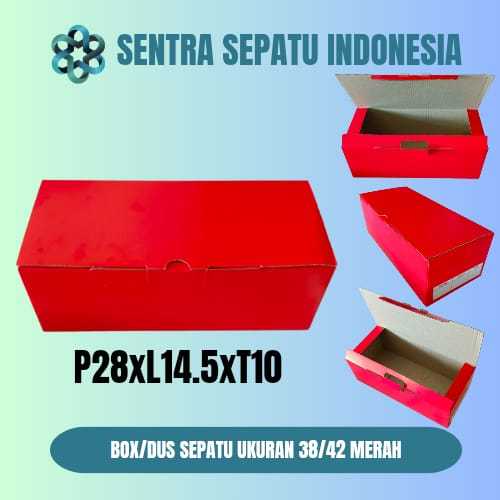 

BOX/DUS/KARDUS MERAH SEPATU UKURAN 38-42
