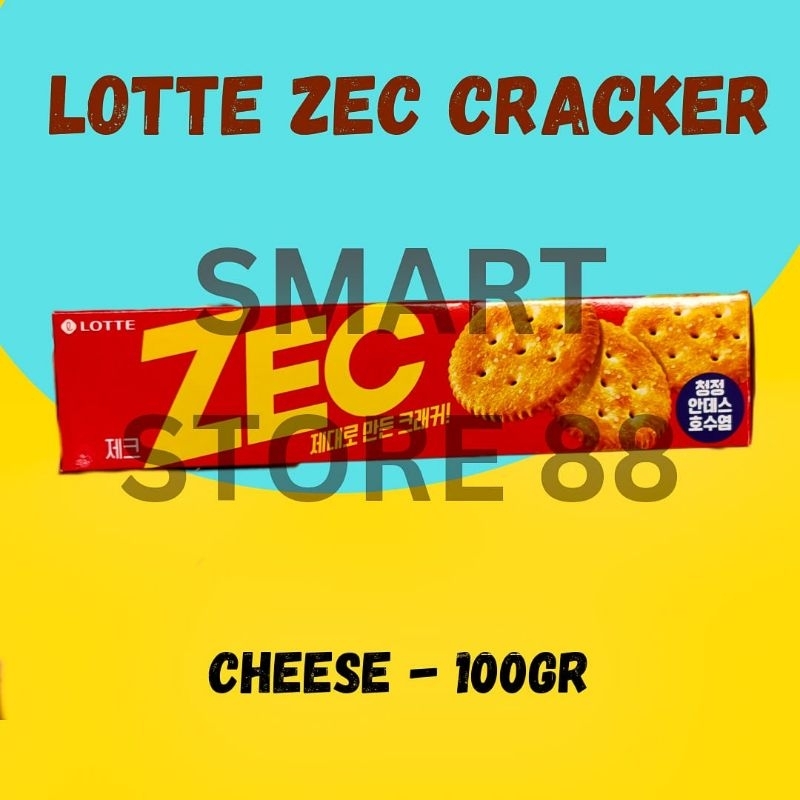 

LOTTE ZEC CHEESE CRACKER 100GR KRAKER KEJU KREKER BISCUI