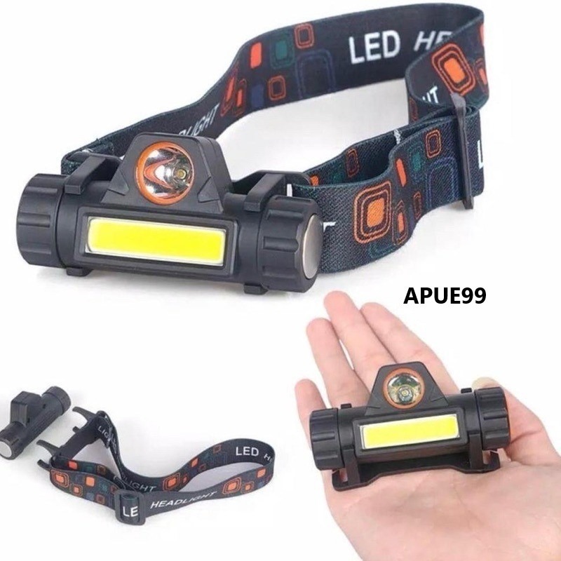 Senter Kepala LED Head Lampu Senter Kepala Cas Lampu Kepala Super Terang Anti Air