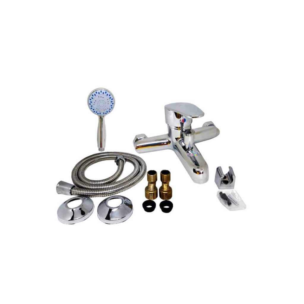 Kran Shower Panas Dingin Kamar Mandi Mix Set ORACLE Keran Cabang 2 Bathtub