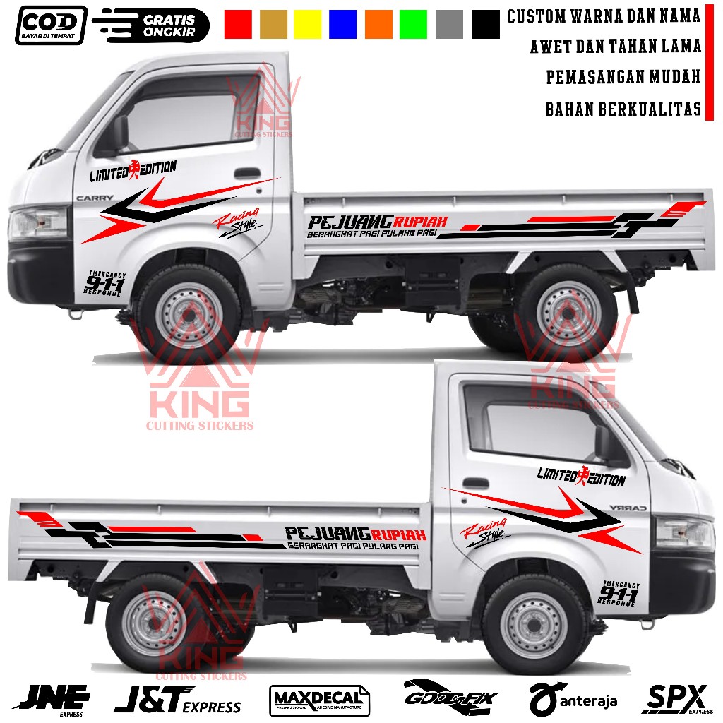 Stiker mobil pick up new carry sticker bodi mobil new carry stiker new carry stiker mobil pick up