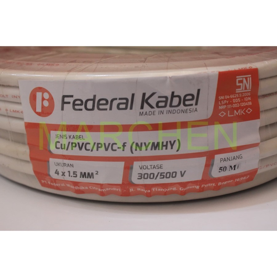 KABEL NYMHY 4x1.5 FEDERAL