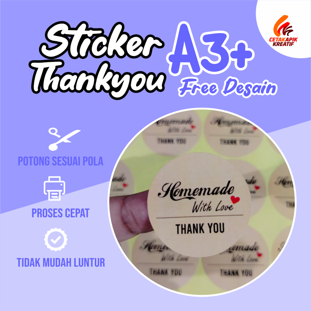 

CETAK STICKER THANK YOU TERIMAKASIH BULAT UNTUK USAHAMU