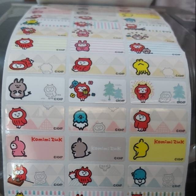 

Label nama ORI Taiwan komimizuk size M