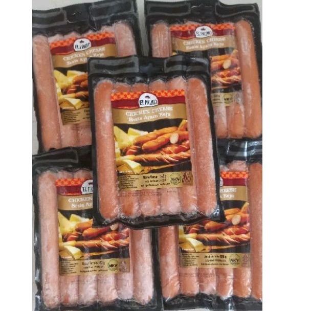 

Elprimo Chicken Cheese Sausage El primo Sosis Ayam Keju 360 gram