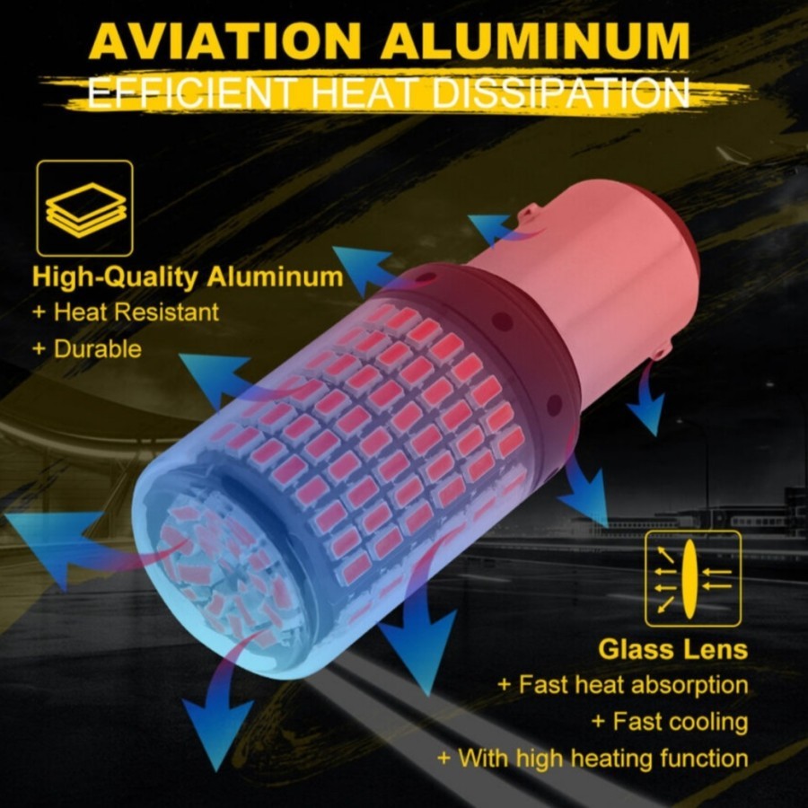 lampu stop LED motor mobil BAY15D 1157 Senja Rem Stroboo