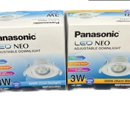 LAMPU LED 3 WATT DOWNLIGHT ADJUSTABLE PANASONIC NEO