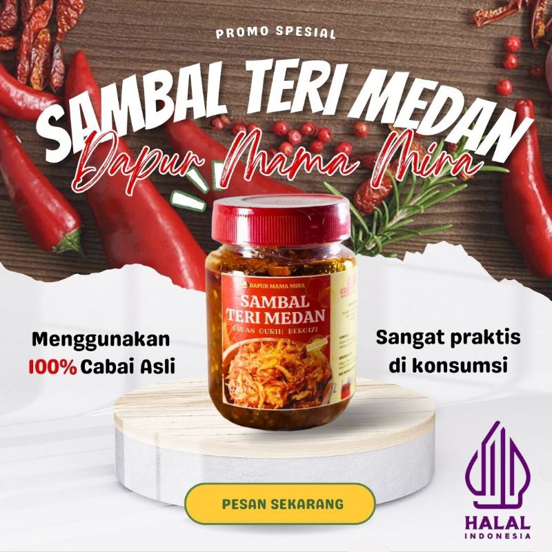 

SAMBAL TERI MEDAN BY DAPUR MAMA MIRA 200ML