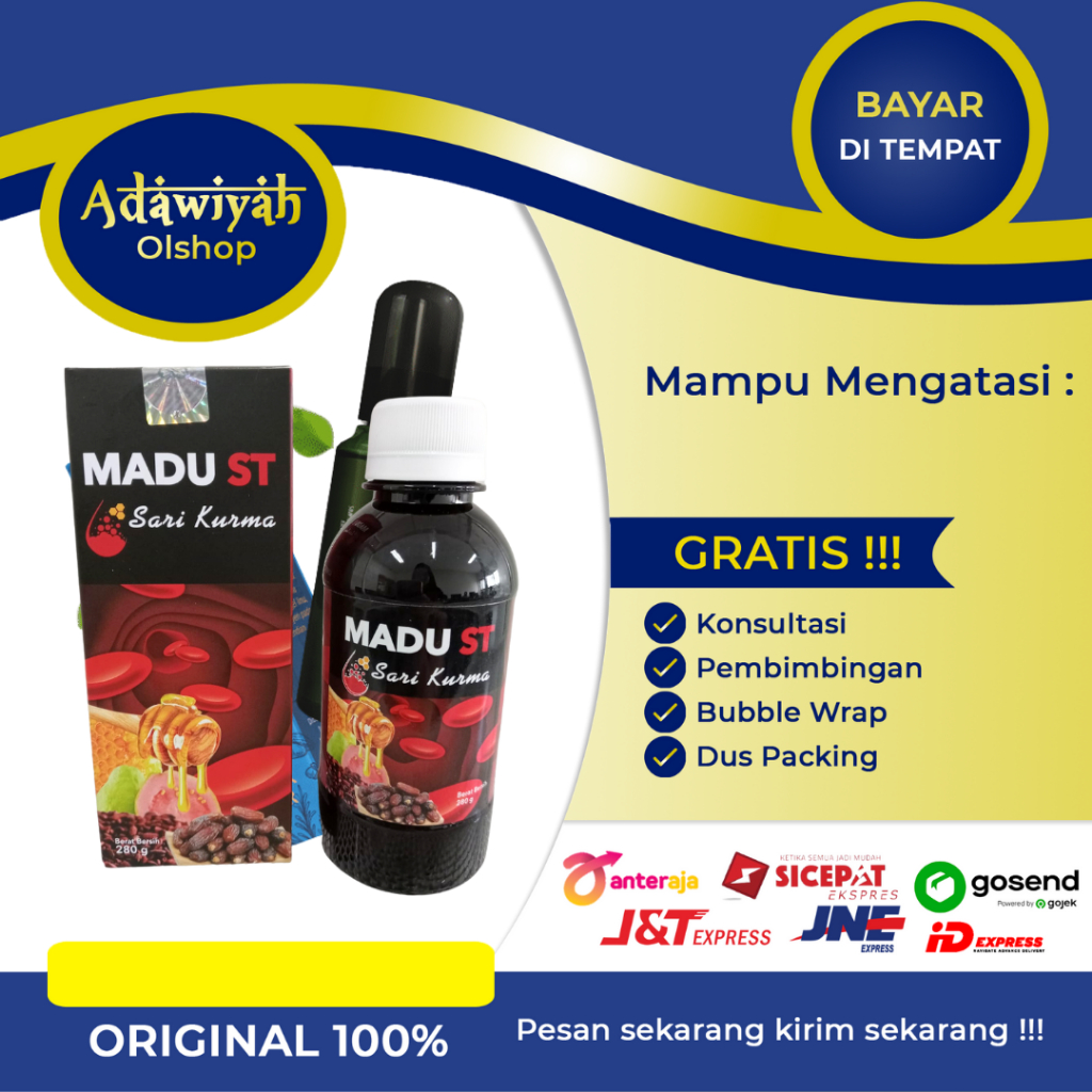 Madu ST Sari kurma/Madu Kurma ST Super Trombosit/Madu Kurma 280gram