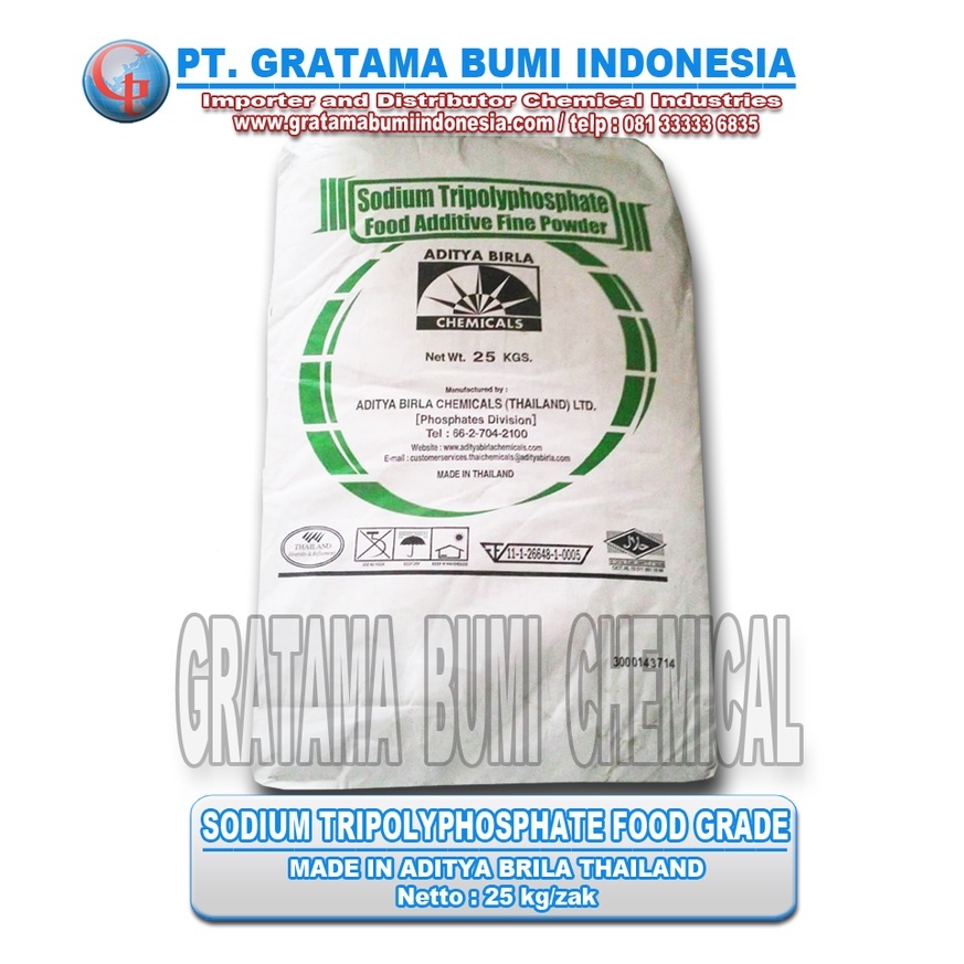 

SODIUM TRIPOLYPOSPHATE STPP FOOD grade Ex Thailand 25 kg