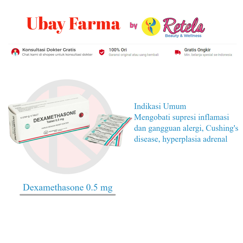 Dexamethasone 0.5 mg Box 100 Tablet