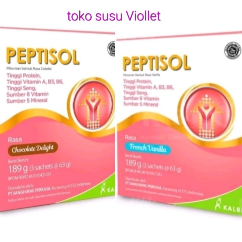 

Peptisol Coklat/Vanila 189gr