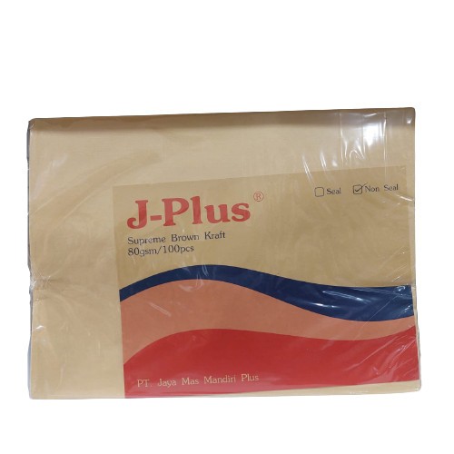 

TBMO Amplop Coklat D J-PLUS Non Seal Isi 100