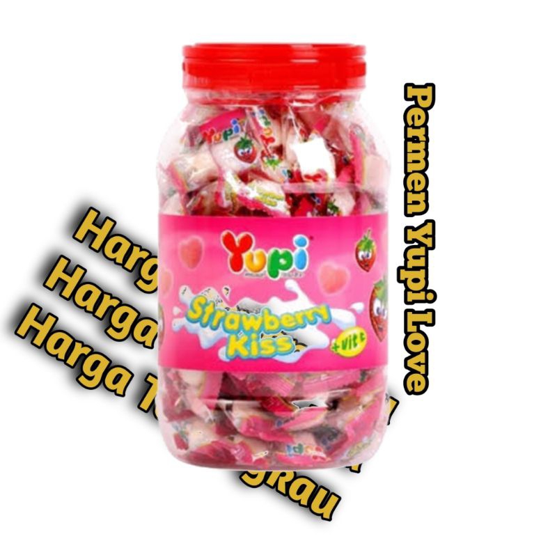 

5 | Permen Yupi Strawberry Kiss Toples 300gr | Yupi/Snack/Snack Murah