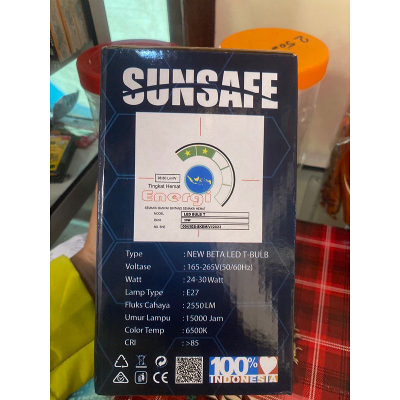 SUNSAFE LAMPU LED T-BULB 30 WATT