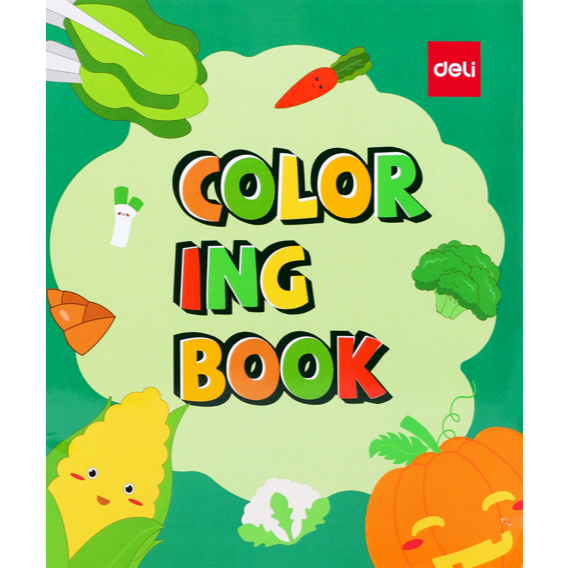 

Deli Children Coloring Book / Buku Mewarnai Anak 12 Lembar Kertas 120G Berbagai Tema EN042