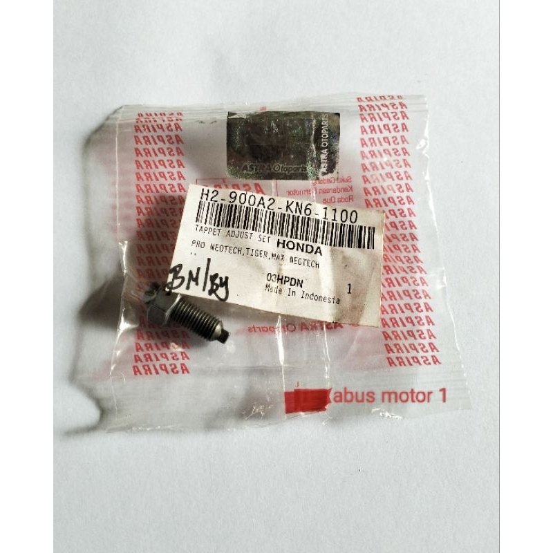 BAUT SETELAN KLEP BAUT PELATUK CB GL GL PRO NEOTECH TIGER MEGA PRO 100% ORIGINAL ASPIRA