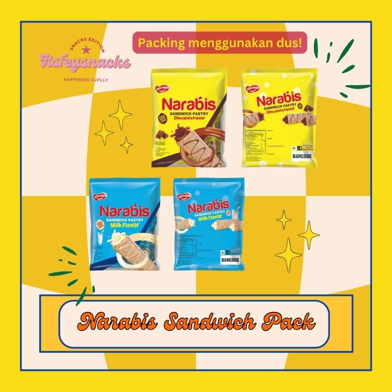 

[NARAYA] NARABIS SANDWICH WAFER 240GR 20pcs x 12 gr