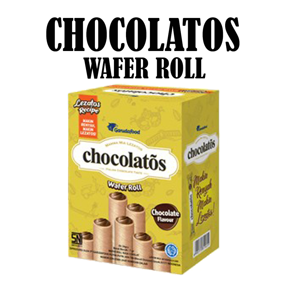 

Chocolatos wafer roll 8.5gr 1 box isi 24 pcs