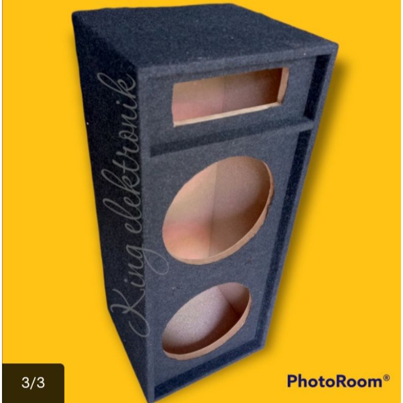 BOX SPEAKER 2 X 12INCH PLUS LUBANG TWEETER