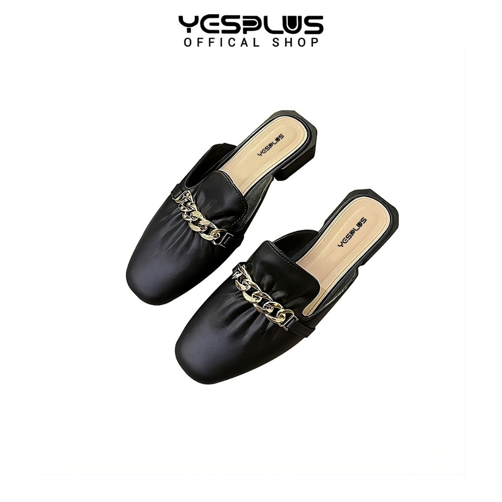 Yesplus Sandal Original 2281-3 Sepatu Slop Flat Jelly Sepatu Sandal Wanita Import Rantai PVC Size 37