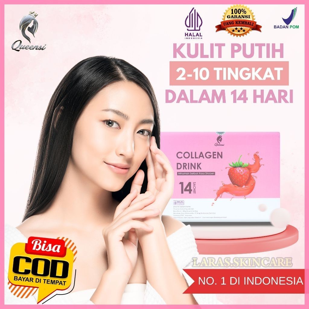 bayar di tempat] quensi collagen drink queensi collagen drink strawberry Queensi Collagen Drink Stra