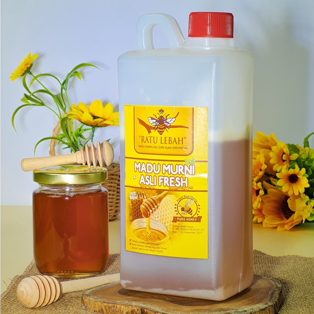 

RATU LEBAH - Madu Murni Asli Fresh 1 kg Madu Mentah Raw Honey Natural Mellifera Ratu Lebah
