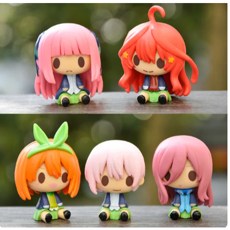 Mainan Figure Gotoubun No Hanayome Chibi Set Isi 5 Pcs