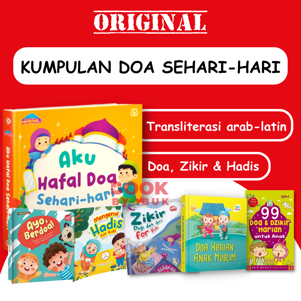 Boardbook Kumpulan Doa untuk Anak TERLENGKAP, 99 Doa, Zikir untuk Anak