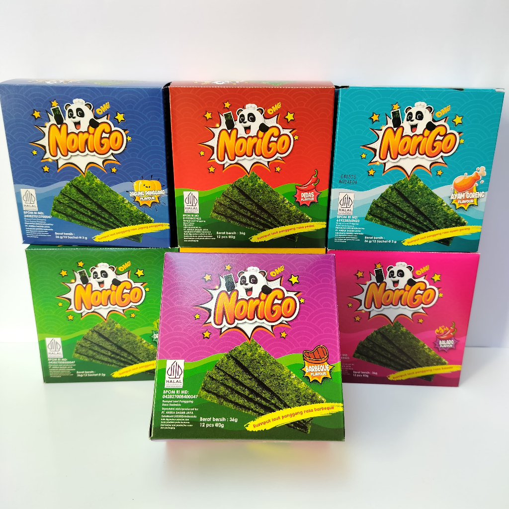

RB NORIGO CRISPY SNACK RUMPUT LAUT BOX ISI 12 PCS